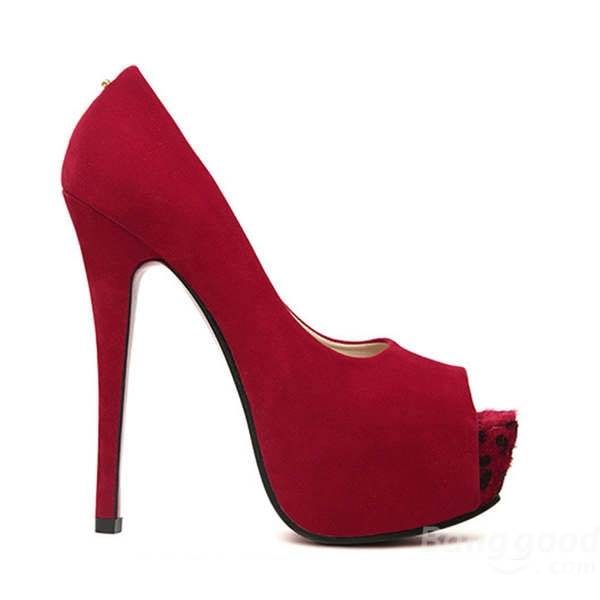 sexy plateforme à bout ouvert fines chaussures à talons hauts sandales femmes